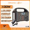 jsdsolar Generatore di energia portatile per centrale elettrica da 100 W 110 V 220 V LED Luce di emergenza Banca di energia solare per viaggi in campeggio all'aperto