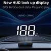 NONE M2 HUD Head Up Display GPS per auto universale LED Tachimetro digitale Proiezione su vetro Misuratore di velocità per auto Parabrezza Head-up Display