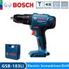 Bosch Trapano elettrico Bosch GSB 183 Cacciavite a batteria Trapano a percussione con spazzola 56Nm Coppia Utensili elettrici multiuso per legno Pietra Metallo