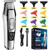 Kemei KM-5027 Tagliacapelli elettrici a batteria da barbiere professionale per uomo Tagliacapelli ricaricabile USB Tagliacapelli