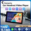 Camecho Wireless Carplay Android Auto Poggiatesta per auto Monitor Display IPS da 9 pollici Lettore video MP5 Lettore multimediale per sedile posteriore