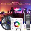MJJC 24V RGB IC Corsa di cavalli Luci di striscia a LED 5050 WS2811 Pixel Lampada a nastro RF Touch Telecomando Room Decor Illuminazione lineare