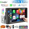 wondefoo Autoradio da 7 pollici 1 Din Carplay Android Auto Lettore multimediale HD Touch Screen FM AUX Bluetooth MirrorLink Autoradio universale