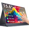 UPERFECT Monitor portatile touch da 15,6 pollici da gioco 1920*1080P 300cd/m2 Display per PC esteso per TV Laptop Secondo schermo XBox PS4/5