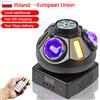 LSLYB Fascio stroboscopico laser con motivo da discoteca da 50 W Luce da palcoscenico 4 in 1 Luce da palcoscenico DMX per bar, DJ, festa di compleanno, Natale