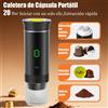 MicroData Macchina per caffè espresso portatile elettrica senza fili per macchina da caffè da viaggio per auto e casa Macchina per caffè con estratto in polvere a capsule 3 in 1