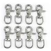 Meetee 1-5 Pezzi Moschettone Girevole in Acciaio Inox 304 da 65mm, Gancio a Scatto per Zaino, Guinzaglio per Cani, Portachiavi, Clip per Auto