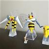 Bandai Modellini in Scala 1/20 dei Pokémon Articuno, Moltres, Zapdos, Nidoking, Milotic, Garchomp, Torterra, Gengar, Action Figure Originali e Carine