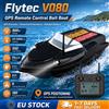 FlytecRC Flytec V080 Barca Telecomandata con GPS, Portata 800m, 12V 20000mAh, Doppio Motore 550, 15km/h, Raffreddamento ad Acqua, Ritorno Automatico, 9 Zone di Pesca con 180 Punti Designati