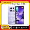 Xiaomi REDMI Note 15 5G, Smartphone 8+256 GB, Design Ultra Sottile, Resistente all'acqua IP65, Fotocamera 108 MP, Schermo FHD+ 6,77", Viola, Garanzia 2 Anni, Caricabatterie Non Incluso, 100% Authentic