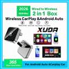 XUDA 2026 Ultimo Adattatore Wireless CarPlay USB per CarPlay e Android Auto, Porta Type-C, Converte da Cablato a Wireless, Plug & Play, Auto-C