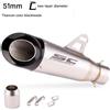 NONE Scarico Universale per Moto SC da 51mm con DB Killer per BMW R1300 Multistrada V4 Kawasaki Z900 Yamaha MT-07