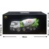 NONE Disponibile in UE: Camion Betoniera Radiocomandato Huina 1/14 in Metallo, RTR 2.4GHz, 12 Canali, Effetti Luce e Suono, Modello RC con Batteria