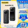 Insta360 X3 Videocamera d'Azione 5.7K, Foto 360° 4K/30 72MP, Streaming Live, Impermeabile fino a 10m, Registrazione Video per Casco, Sport