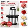jianyana Tritacarne da Cucina in Acciaio Inox 1500W 6.5L, 3 Velocità, Motore Potente, Lama a 4 Strati, Trituratore per Verdure, Cipolle e Aglio