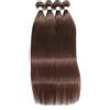 Uesoels Extension di Capelli Umani Lisci Naturali Marrone Cioccolato # 4 Fasci di Extension per Capelli Umani Indiani Remy a Doppia Trama, 10-30 Pollici, per Donna - Offerta 1/3/4 Fasci di Capelli Umani,