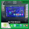 ESSGOO CarPlay 4G WIFI per Apple Android Auto Radio per Fiat Bravo 2007 2008 2009-2012 Schermo Multimediale Stereo GPS, RDS, Telecamera