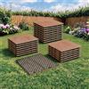 NONE Piastrelle per patio in legno di acacia (22/33 pezzi, 30x30 cm) Sistema a incastro antiscivolo idrorepellente, adatte per balcone, piscina e terrazza (21 piedi quadrati)