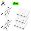 Diese Interruttore a parete 433Mhz wireless rf 86 pannello a parete trasmettitore Interruttore di sicurezza e ricevitore relè AC 110V 220V per lampada LED leggera