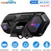 Fodsports M1-S Pro Interfono Bluetooth per Casco Moto, Comunicatore Moto BT, Interfono per 10 Motociclisti, 2000M, Supporto APP.