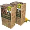 Paglianatura 2 Dispenser Fieno di Montagna con Tarassaco per Conigli e Roditori | Box Dispenser in Cartone Fieno di Montagna | Riduce Sprechi e Mantiene la Gabbia Pulita