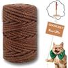 CEASELESLY 6mm*30m Corda in sisal verde,String Sisal per Tiragraffi,String di Canapa Per Gatti,Corda per Tiragraffi per Gatti Adatto per Arredare Soggiorno Giardino Ufficio Artigianato (marrone)