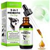 ZODENIS Probiotici per Cani - 120 ml liquidi Probiotico per Cani per la Salute Intestinale e la Digestione, Facile da assorbire Probiotici cane bau probiotico e salute intestinale cane, Tutte le età e Razze