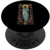 Ancient Nile Icons Anubis Art Nouveau Guardiano Egiziano Con Rose Border Art PopSockets PopGrip Adesivo