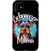 Whisker Mosaic Lettering Co. Custodia per iPhone 11 Schnauzer, mamma, macchiato, cane, illustrazione