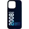 Birth Since September 2008 Retro Vintage Custodia per iPhone 15 Pro Max Settembre 2008 Anno 2008 Retro 2008 Vintage Edizione Limitata