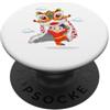 Year of the Green Snake Leone Dance Head - Happy Chinese New Year - Serpente verde PopSockets PopGrip Adesivo