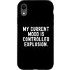 Sarcastic Humor Statement Custodia per iPhone XR il mio umore attuale è un'esplosione controllata Witty Sarcastic