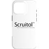 Sarcastic Life Co. Custodia per iPhone 16 Pro Don't Care Drug Scuitol Divertente Sarcastico Screw It All