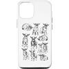 Vintage Baby Goat Funny Gifts and Appare Custodia per iPhone 12/12 Pro Capre anni '90 Vintage Tattoo Style Retro Baby Goat Graphic Y2K
