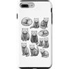 Vintage Red Panda Funny Gifts and Appare Custodia per iPhone 7 Plus/8 Plus Panda rossi anni '90 stile tatuaggio vintage grafica retrò Y2K