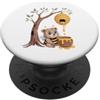 Sabinja Designs Ape Indaffarata, Orso, Alveare, Miele, Albero, Foresta PopSockets PopGrip Adesivo