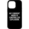 Sarcastic Humor Statement Custodia per iPhone 14 Pro Max il mio umore attuale è un'esplosione controllata Witty Sarcastic