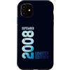 Birth Since September 2008 Retro Vintage Custodia per iPhone 11 Settembre 2008 Anno 2008 Retro 2008 Vintage Edizione Limitata
