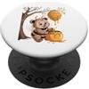 Sabinja Designs Ape Indaffarata, Orso, Alveare, Miele, Albero, Foresta PopSockets PopGrip Adesivo