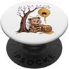 Sabinja Designs Ape Indaffarata, Orso, Alveare, Miele, Albero, Foresta PopSockets PopGrip Adesivo