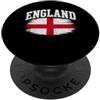 English Pride Bandiera vintage con croce di San Giorgio dell'Inghilterra PopSockets PopGrip Adesivo