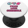 sack toss bean bag toss Funny Cornhole P Peace Love Cornhole PopSockets PopGrip Adesivo