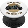 Motorcycle Bike Riders Gifts donne vere cavalcano i propri piloti moto signora motociclista donne PopSockets PopGrip Adesivo