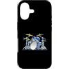 Jeff Hobrath Custodia per iPhone 17 divertente, batteristi, batteria, set, cartone animato, illustrazione