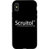 Sarcastic Life Co. Custodia per iPhone X/XS Don't Care Drug Scuitol Divertente Sarcastico Screw It All
