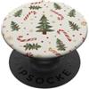 Christmas Xmas Tree Gifts Albero di Natale modello rosso bianco Candy Cane PopSockets PopGrip Adesivo
