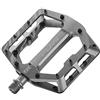Funn Funndamental Pedali Flat MTB, Piattaforma Larga, Asse CrMo (Grigio)