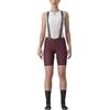 CASTELLI 4522046-625 Free Aero RC W BIBSHORT Deep Bordeaux Pantaloncini XS