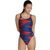 Speedo Women's Swimsuit One Piece Prolt Super PRO Printed Adult Team Colors, Lane Game Red/White/Blue, 26