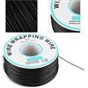 Telituny Cavo avvolgente elettrico Cavo di rame 0,25mm Avvolgimento filo singolo Filo conduttore 30AWG Cavo per scheda madre portatile Test elettronico 250 metri Nero